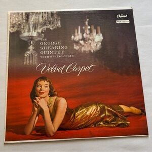 Vintage George Shearing quintet With String Choir Velvet carpet Vinyl‎ Record